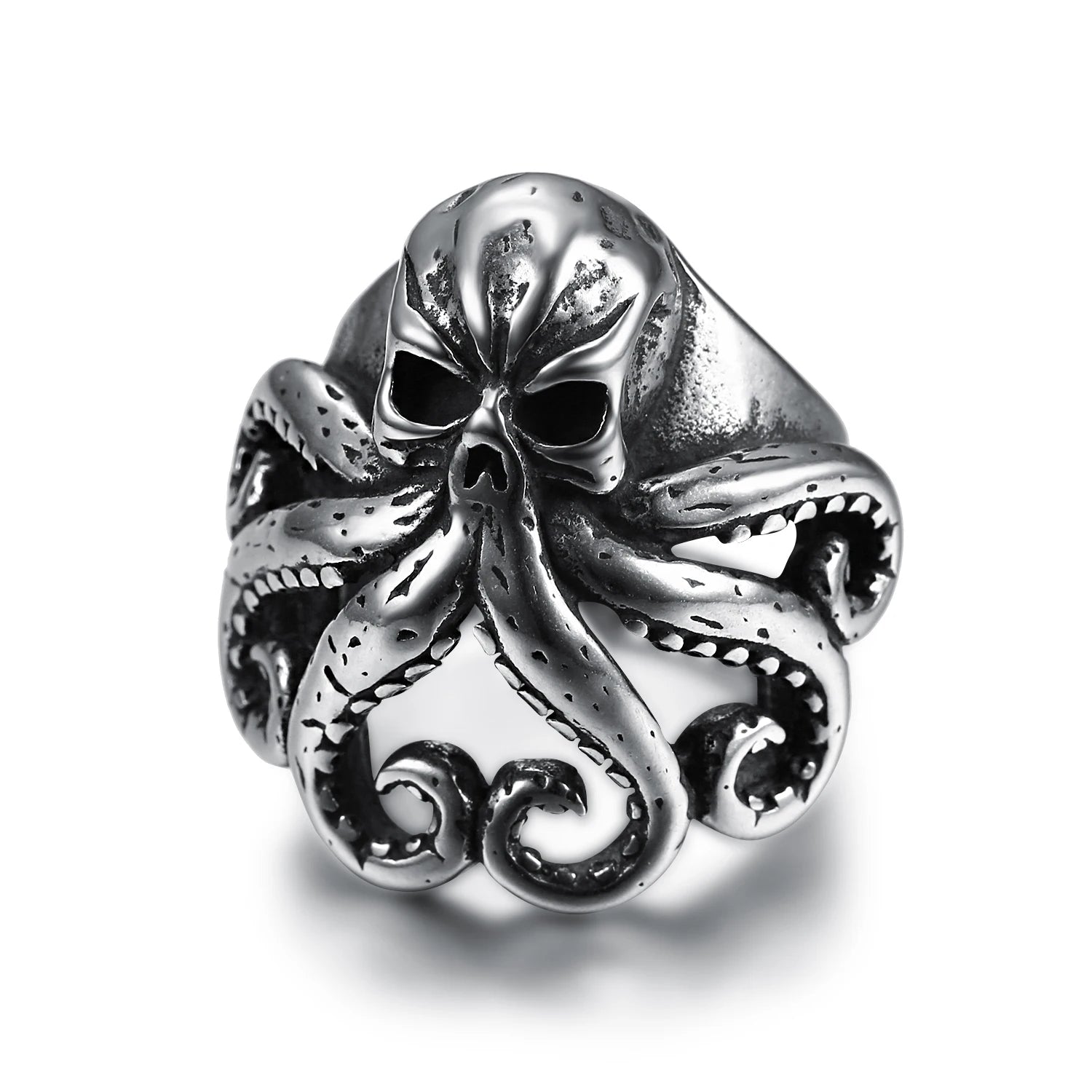 Hot Selling Octopus Skull Ring Jewelry Seaman Rings 316L Stainless Steel for Men Customized Women Engagement Ring Pirate Party