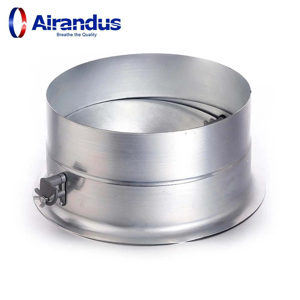 China Price Air Duct Round Ductwork Ventilation Control Volume Plain Duct Bellmouth Balancing Spigot Damper for HVAC Systems