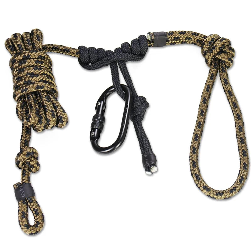 Adjustable Easy Safe Rock Sticks Hanging Hiking Camping Hunting Lifelines Tree Stand Fall Protection Lineman Climbing Rope