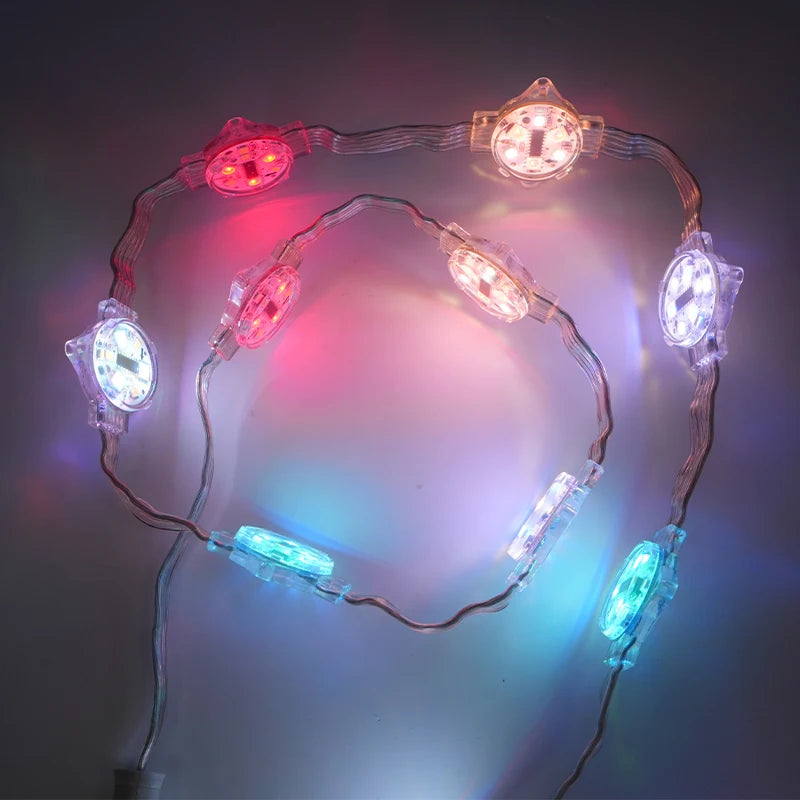 XQD RGB 12mm WS2811 Waterproof Full Color LED Pixel Light Module DC12V DMX for Outdoor Event Display Lighting