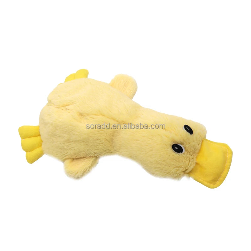 Wholesale Interactive Cute No Stuffing Plush Pet Dog Squeaky Duck Fun Toy