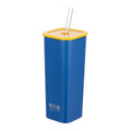 New Design Square Double Wall Stainless Steel Eco-Friendly Travel Coffee Mug Insulated Tumbler Straw Customization Color Unique