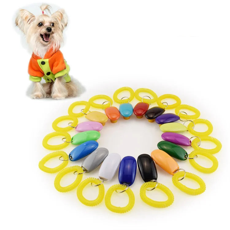 Upgraded Custom Dog Clicker Logo Ring Pet Dog Training Clicker Dog Training Sounder
