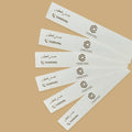 Plain White Black Gold Foil Color Fragrance Perfume Smelling Scent Strips Tester Blotter with logo
