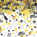 Nicro 30g Colorful Metallic Star Champagne Bottle Dot Party Supplies Happy New Year Black and Gold Happy Birthday Confetti Kit