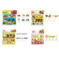 A581 Cute Bento Box Dinosaur Plastic Picks Burger Creative Kitchen Bento Fruit Picks Party Cute Cartoon Fruit Fork Set for Kids