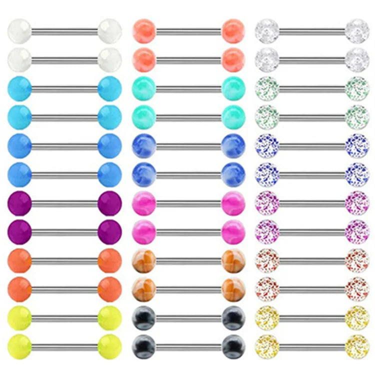 New Luminous Belly Button Rings Personalized Perforated Jewelry Nipple Tongue Ring Piercing Jewelry for Women