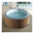Luxury Modern Hotel Outdoor Spa Combo Air Whirlpool Massage Jets Freestanding Acrylic Hot Tub Galaxy HB-23 New Technology