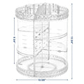 Transparent Large 360 Degree Rotatable Storage Organizer 360 Degree Rotating Makeup Cosmetic Box for Convenient Rotation Storage