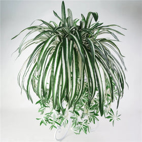 Artificial Five-headed Hanging Plants for Outdoor Green Wall Art Decor Hanging Flowers Material