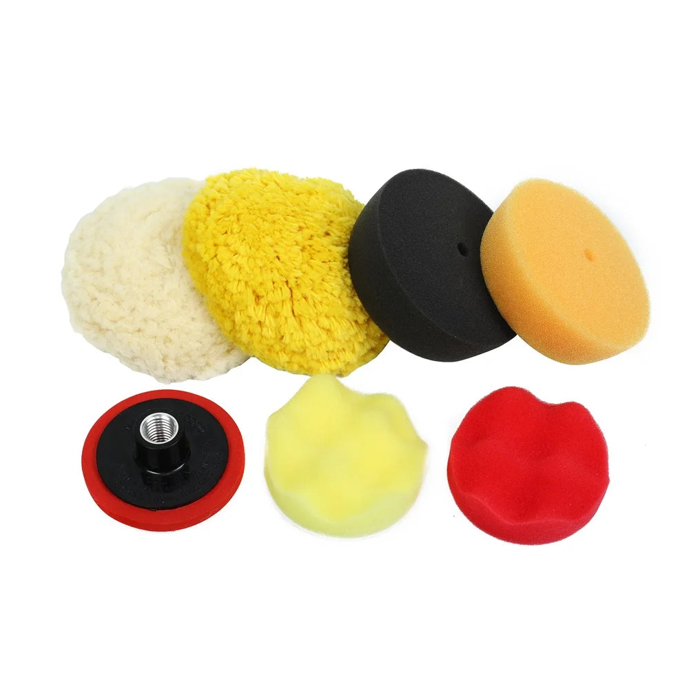 8pcs car Polishing Pad Kit Foam Pad auto detailing Wool buffing Pad Set for car