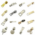 High Quality Provided Custom Stamped logo Locking Zipper Puller for Handbag