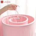 Lavinia Wholesale Stainless Steel Spiral Hangers Storage Quilt Drying Racks Metal Quilt Hangers