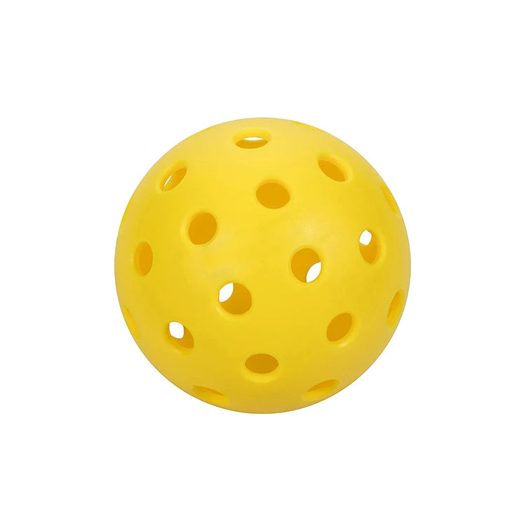 Set of 40-Hole Outdoor Pickleball Balls for Squash Sports Training & Paddleball Mesh Net for Competitions & Courts