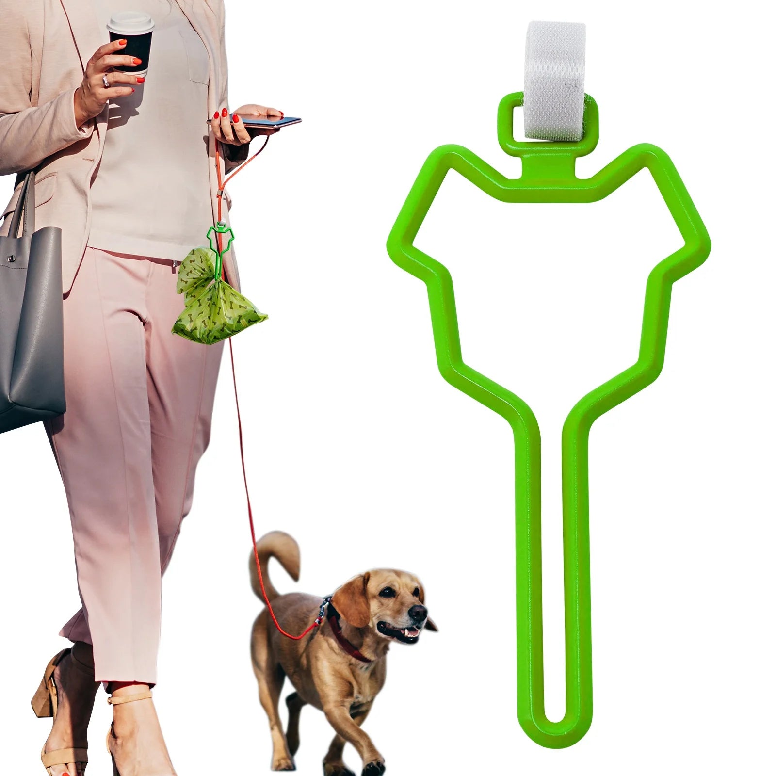 Eco-Friendly Plastic Stool Bag Dispenser and Holder Hands-Free Dog Shit Bag Clip with Customized Logo for Pet Garbage Management