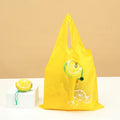 Professional Production Customized Logo Fruit Orange Shape Polyester Foldable Shopping Bag
