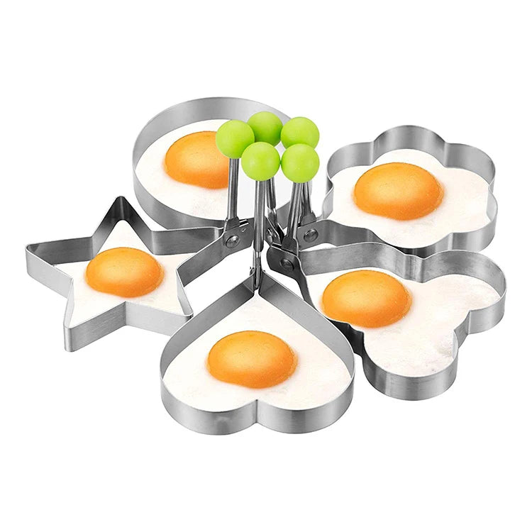Non Stick Fried Egg Ring Pancake Molds Egg Mold Stainless Steel Egg Shaper