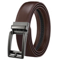 LQbelt Male Click Belt Genuine Leather Belts Man's Automatic Buckle Belts for Men Factory Custom logo
