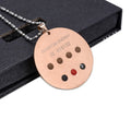 Wollet Classic Stainless Steel Quantum Satellite Pendant Three-Color Thread Rose Gold Plating Negative Ion Fine Pendants Charms