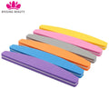 Personalized High Quality Eva Sponge Washable Acrylic Nail File Buffer Block Moon Shaped Peel off Polished Buffers for Nails