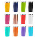 Custom Logo 20oz Powder Coated Metal Cup Stainless Steel Double Wall Insulated Vacuum Cup Coffee 20 oz Tumblers Travel Mugs