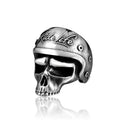 SS8-722R Steel Soldier Gothic Skull Ring for Men Stainless Steel Skeleton Punk Male Jewels