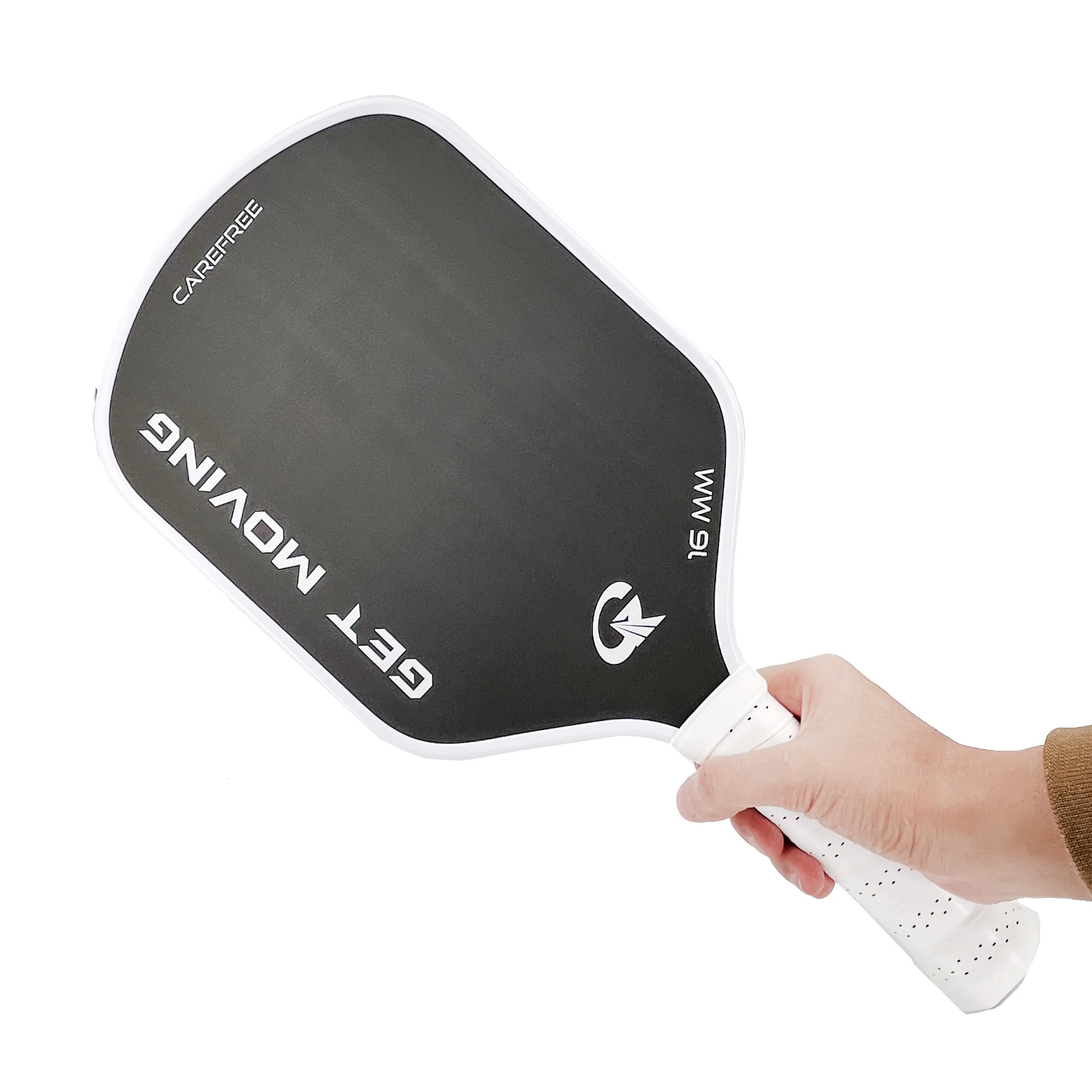 GM RTS Multiple Colors High Quality T700 Raw Carbon Rough Surface White Edge Guard Pickleball Paddle Rackets