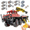 Moulding King 13146 Articulated 8x8 Off-road Remote Control Cars Toy RC Truck Building Block Set MOC-15805