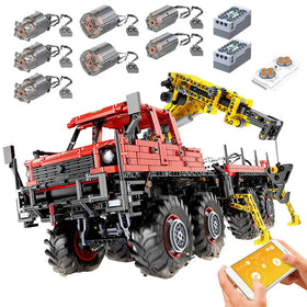 Moulding King 13146 Articulated 8x8 Off-road Remote Control Cars Toy RC Truck Building Block Set MOC-15805