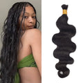 Body Wave Bulk Human Braiding Hair for Boho Braids Knotless Micro Curly No Weft 12a Remy Human Hair Extensions for Black Women