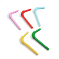 Doll House Miniature Bent Drink Straw Simulation Model Toys for Mini Drink Beverage Cup Decoration Accessories