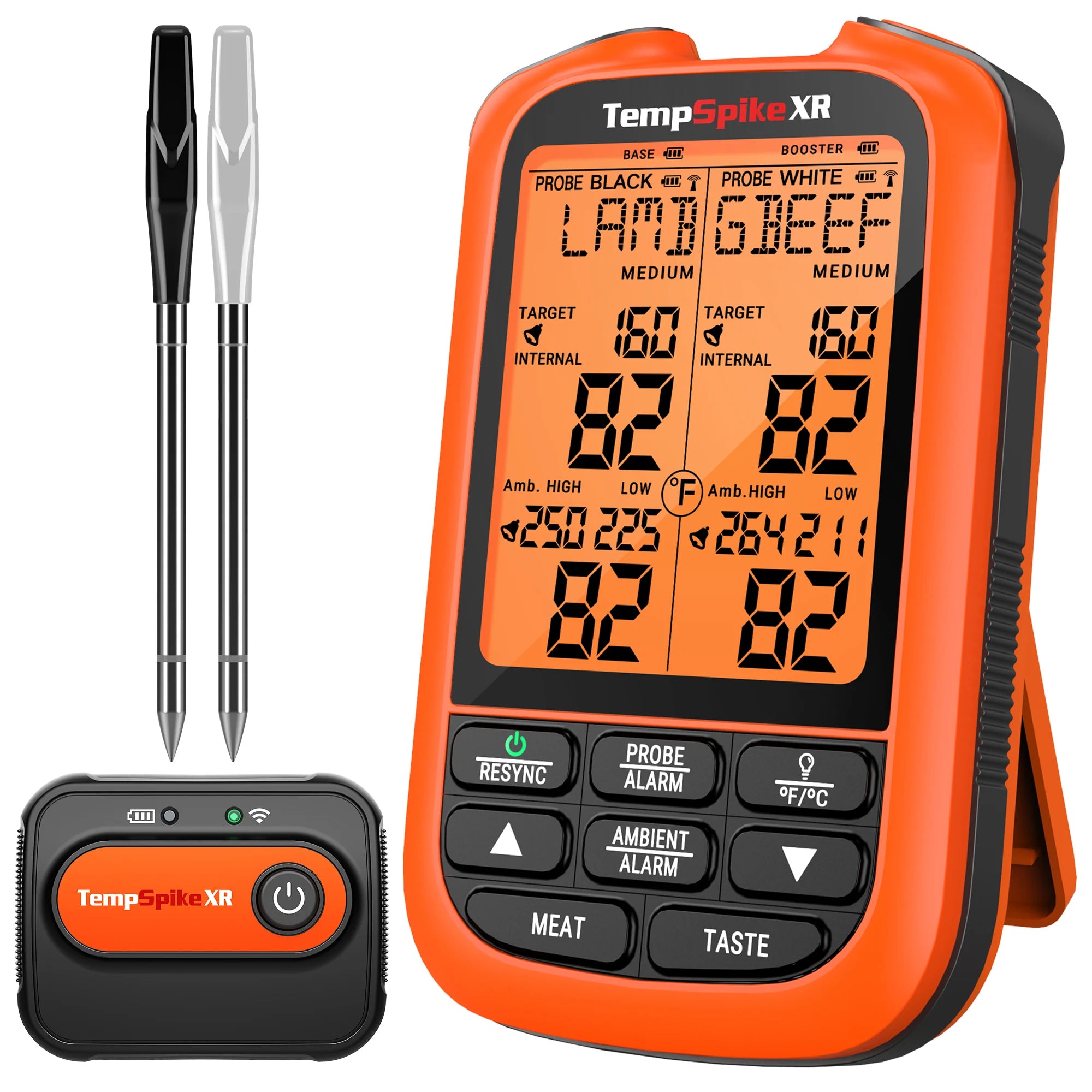 ThermoPro TempSpike 2000FT Wireless Meat Thermometer with 2 Ultra-Thin Smart Meat Thermometer Kitchen Cooking Thermometer