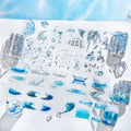 1Roll PET Wave Water Ripple Tape Water Shape Series PET Transparent Decoration