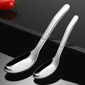 Wholesale 316 Stainless Steel Flat Bottom Serving Spoon Kitchen Dessert Cutlery Set Silverware Mirror Polished Serving Spoon
