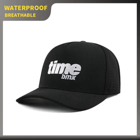 Custom Sports 5 Panel Embroidery Logo Baseball Cap Waterproof Laser Cut Drilled Hole Perforated Curved Brim Golf Hat