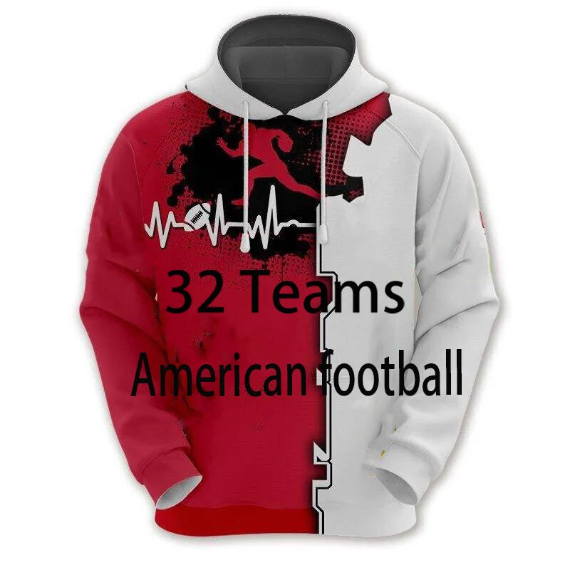 Hoodie Men Custom logo Design Football Hooded Shirt American Football Hoodie