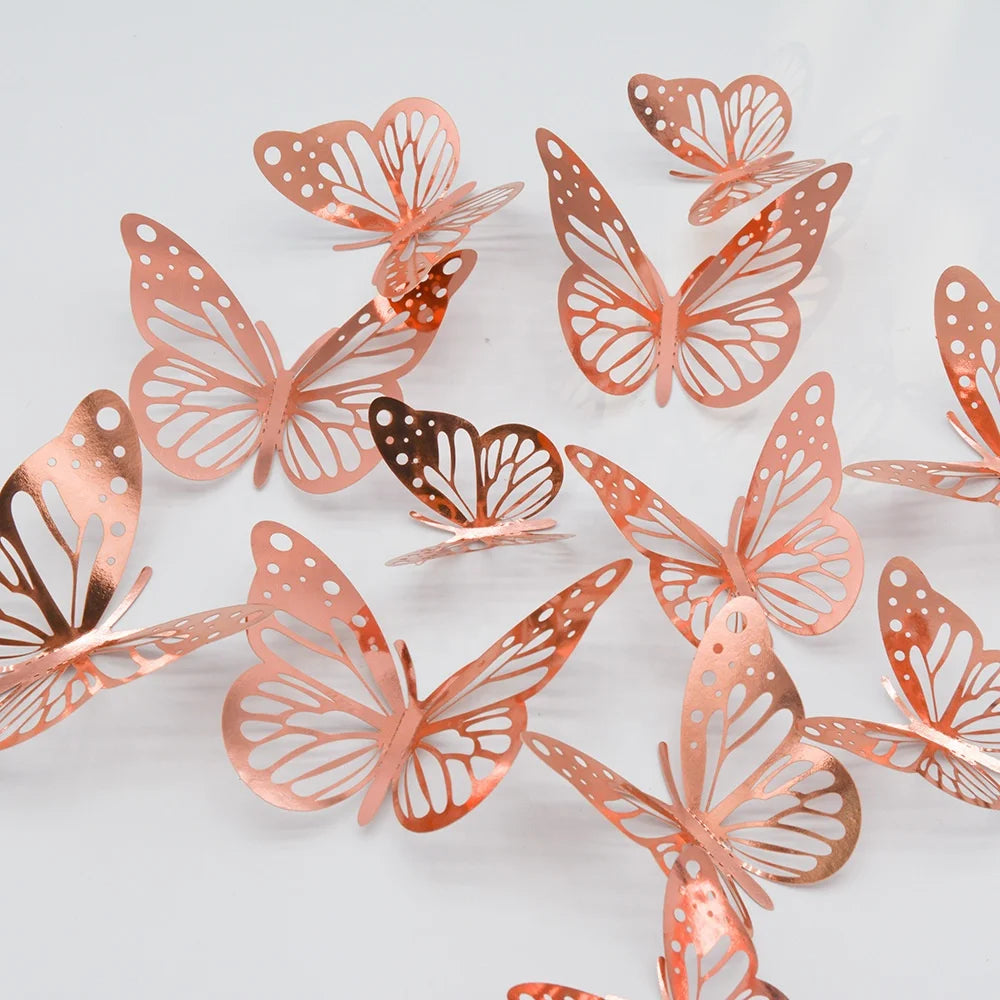 Flyin Hollow Butterfly Home Decoration Festival Party Layout Card Hollow Butterfly