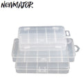 NEWMAJOR 5 Compartments Plastic Waterproof Fishing Tackle Box Outdoor Storage Case Organizer OPP Bag River Use 6 Sizes Available