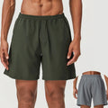 SHINBENE Men's 6.5\" Casual Gym Workout Shorts Quick Dry Polyester Athletic Shorts Pockets Lightweight Running Mid Pattern