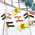 Promotion Gifts Free Palestine Gold-Plated Enamel Label Pins Metal National Flag Hijab Brooch Collectible Pins