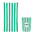 Sublimation Quick Dry Green Stripe 160cm Microfiber Stripes Beach Towel with Bag