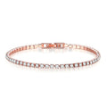 Single Row Full Diamond Tibetan Silver Platinum/18K Gold Plated Casual/Sporty Bangle for Women's Anniversary Wholesale Fashion