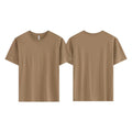 Unisex Summer Cooling Breathable Neck Short Sleeve T-Shirt Cool Ice Silk Cotton Men Women Youth Casual Print Design Knitted