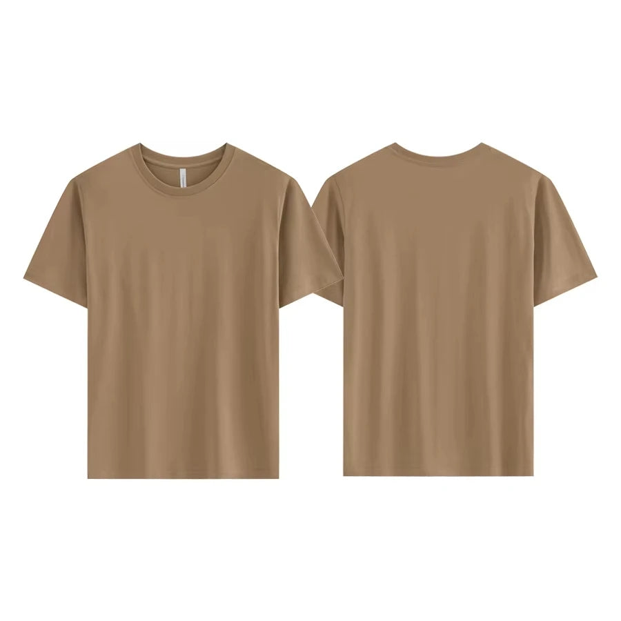 Unisex Summer Cooling Breathable Neck Short Sleeve T-Shirt Cool Ice Silk Cotton Men Women Youth Casual Print Design Knitted