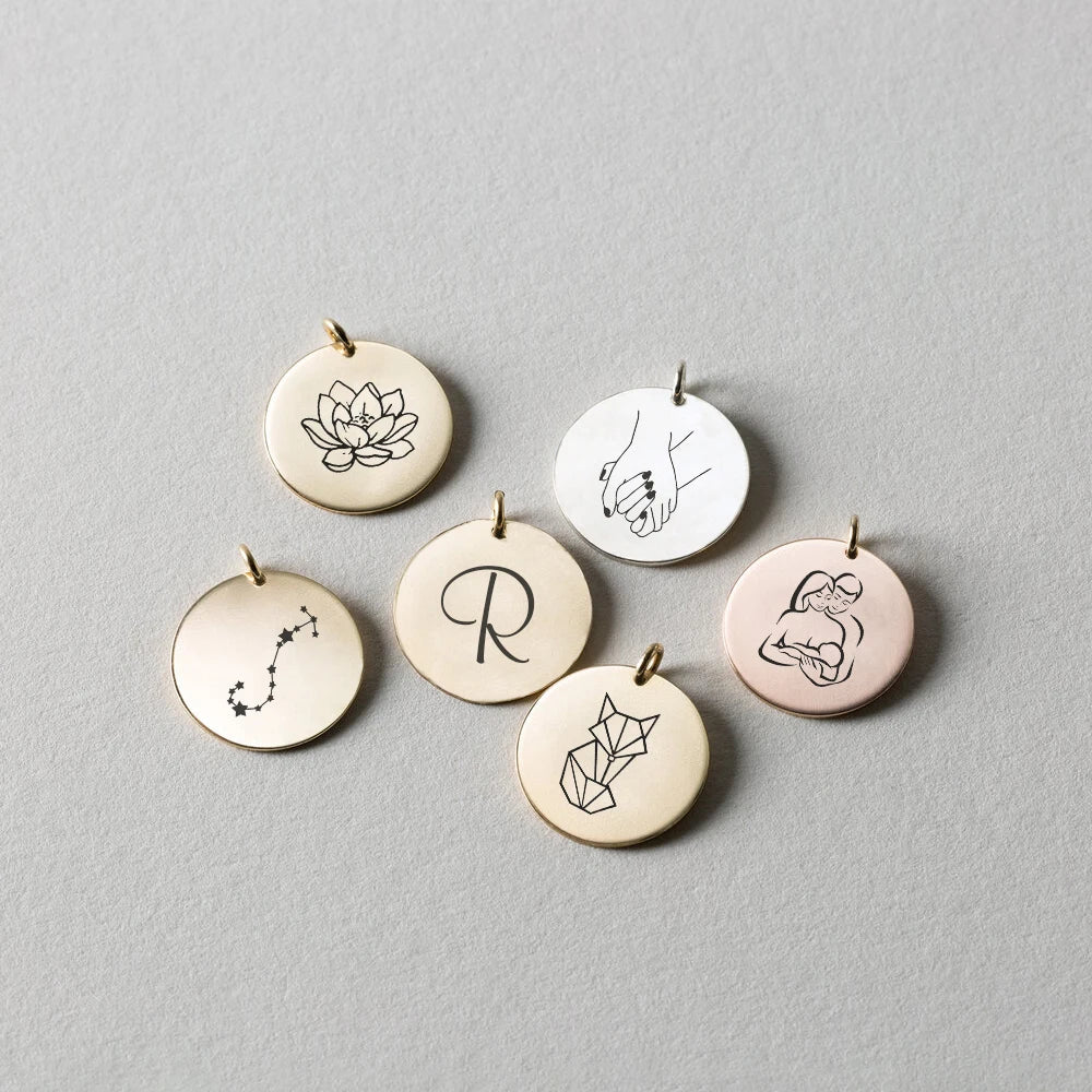 High Quality Stainless Steel Necklace Designer Gold Charms for DIY Bracelets Necklace Jewelry Making