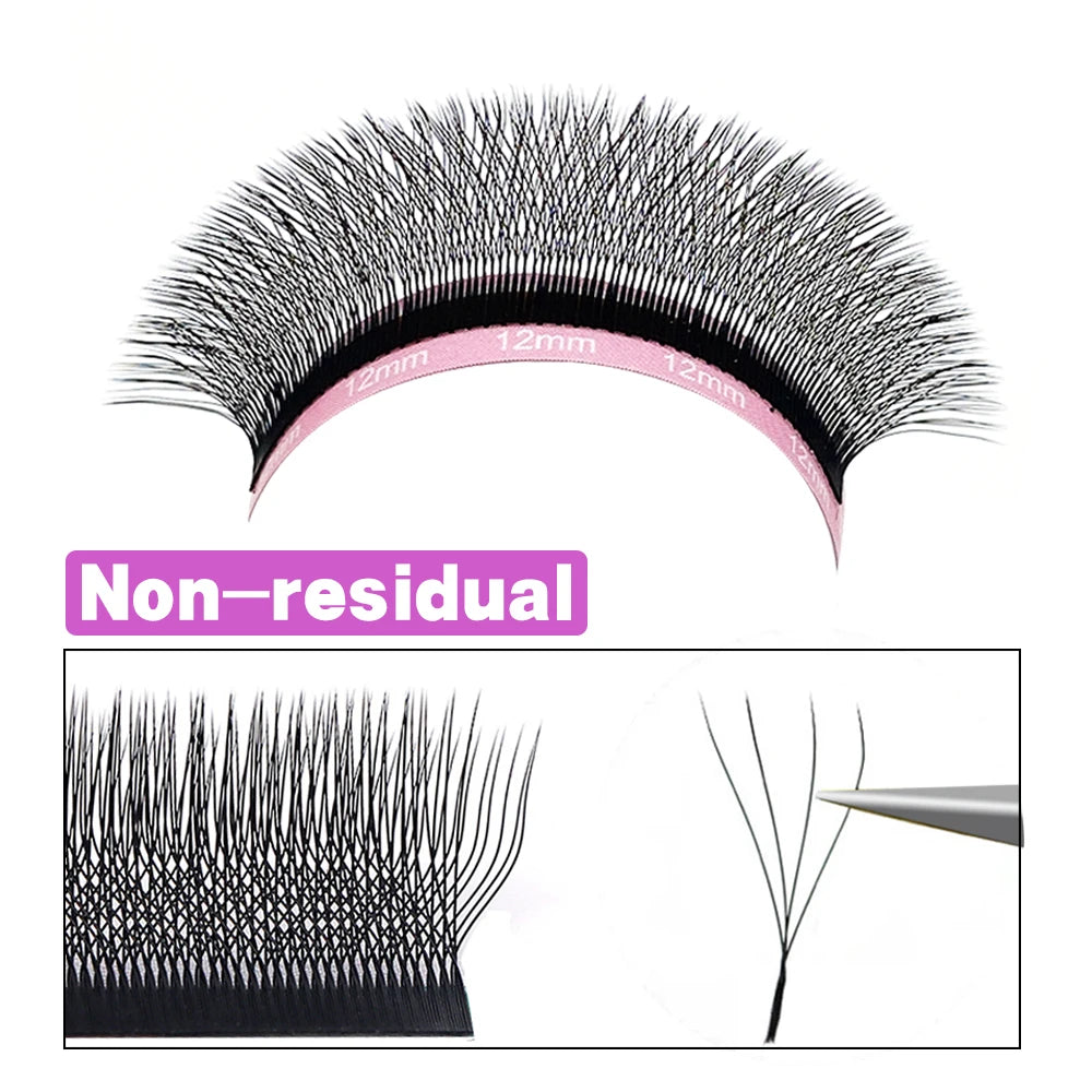 New Style W Shape 3D 4D 5D 6D WW Lash Extension Individual Eyelash New  W Shape Clover Lashes