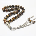 Natural Gemstone Wholesale Tasbeh Prayer Beads Tiger Eye Stone 33 99 Beads Islamic Muslim Religious Gifts Necklace Bracelet