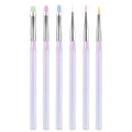 Custom Logo Manicure Brush Acrylic UV Nail Gel Extension Nail Brush ABS Handle Nail Art Brush Wholesale