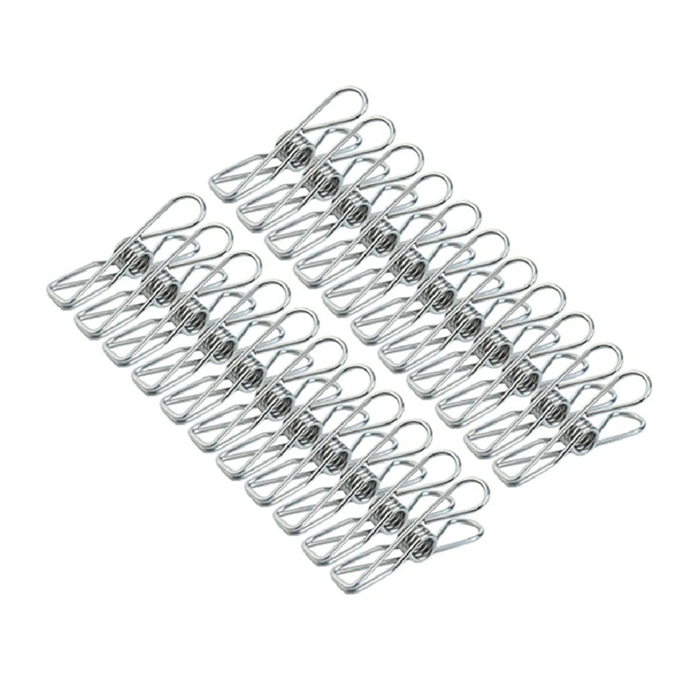 Multipurpose Stainless Steel Clips Clothes Pins Pegs Holders Clothing Clamps Sealing Clip Household Clothespin