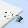 Photochromic Lenses Blue Light Filter Glasses Alloy Retro Lentes De Ciclismo Montures Optiques 2021 Eyeglasses Frames Titanium